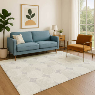 Dalyn The Reserve TR16 Gray Machine Washable Area Rug Lifestyle Image Feature