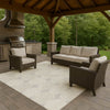 Dalyn The Reserve TR16 Gray Machine Washable Area Rug Outdoor Lifestyle Image Feature