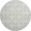 Dalyn The Reserve TR16 Gray Machine Washable Area Rug Round Main Image