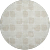 Dalyn The Reserve TR16 Ivory Machine Washable Area Rug Round Main Image