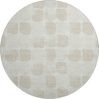 Dalyn The Reserve TR16 Ivory Machine Washable Area Rug Round Main Image