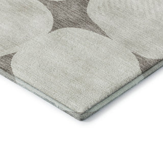 Dalyn The Reserve TR16 Taupe Machine Washable Area Rug Corner Image