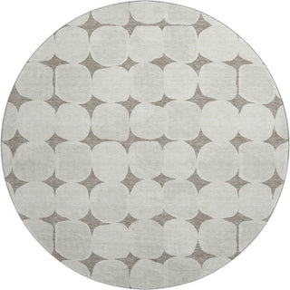 Dalyn The Reserve TR16 Taupe Machine Washable Area Rug Round Main Image