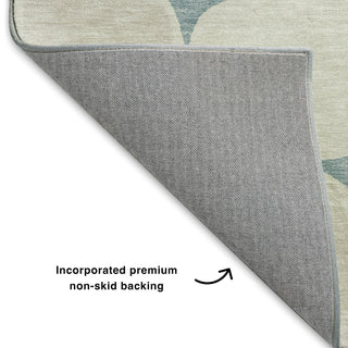 Dalyn The Reserve TR16 Teal Machine Washable Area Rug Backing Image