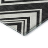 Dalyn The Reserve TR17 Black Machine Washable Area Rug Corner Image
