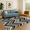 Dalyn The Reserve TR17 Black Machine Washable Area Rug Lifestyle Image Feature