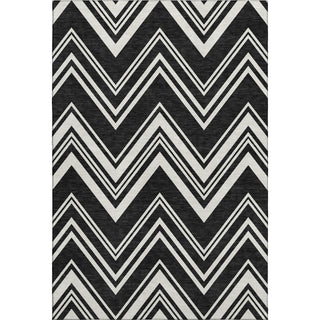 Dalyn The Reserve TR17 Black Machine Washable Area Rug main image