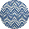 Dalyn The Reserve TR17 Blue Machine Washable Area Rug Round Main Image