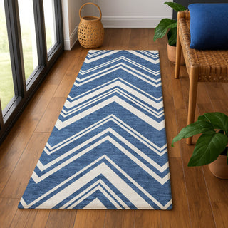 Dalyn The Reserve TR17 Blue Machine Washable Area Rug Runner Lifestyle Image Feature