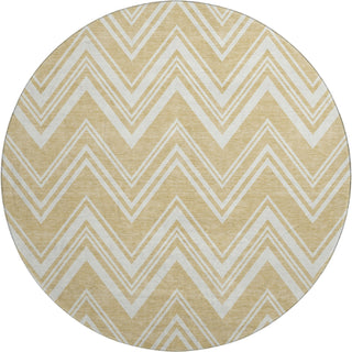 Dalyn The Reserve TR17 Honey Machine Washable Area Rug Round Main Image