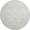 Dalyn The Reserve TR17 Ivory Machine Washable Area Rug Round Main Image