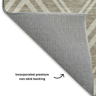 Dalyn The Reserve TR17 Khaki Machine Washable Area Rug Backing Image