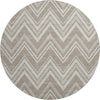 Dalyn The Reserve TR17 Khaki Machine Washable Area Rug Round Main Image