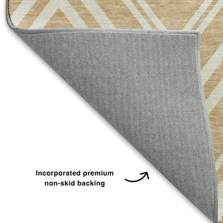 Dalyn The Reserve TR17 Peach Machine Washable Area Rug Backing Image
