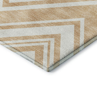 Dalyn The Reserve TR17 Peach Machine Washable Area Rug Corner Image