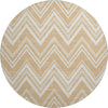 Dalyn The Reserve TR17 Peach Machine Washable Area Rug Round Main Image