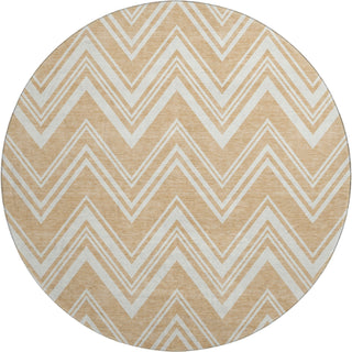 Dalyn The Reserve TR17 Peach Machine Washable Area Rug Round Main Image