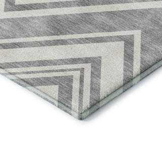 Dalyn The Reserve TR17 Pewter Machine Washable Area Rug Corner Image