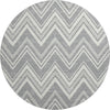 Dalyn The Reserve TR17 Pewter Machine Washable Area Rug Round Main Image