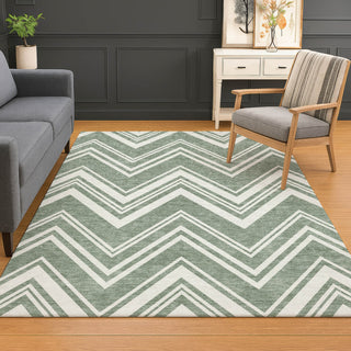 Dalyn The Reserve TR17 Sage Machine Washable Area Rug Lifestyle Image Feature