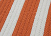 Colonial Mills Stripe It TR19 Tangerine Area Rug Closeup Image