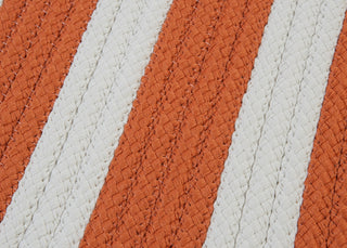 Colonial Mills Stripe It TR19 Tangerine Area Rug Closeup Image