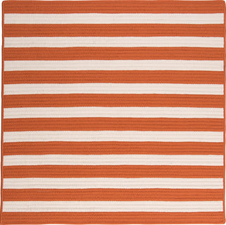 Colonial Mills Stripe It TR19 Tangerine Area Rug Square MAin Image