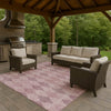 Dalyn The Reserve TR2 Blush Machine Washable Area Rug Outdoor Lifestyle Image Feature