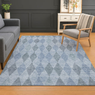 Dalyn The Reserve TR2 Denim Machine Washable Area Rug Lifestyle Image Feature