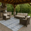 Dalyn The Reserve TR2 Denim Machine Washable Area Rug Outdoor Lifestyle Image Feature