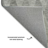 Dalyn The Reserve TR2 Gray Machine Washable Area Rug Backing Image