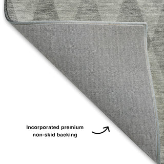Dalyn The Reserve TR2 Gray Machine Washable Area Rug Backing Image