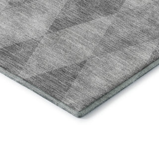 Dalyn The Reserve TR2 Gray Machine Washable Area Rug Corner Image