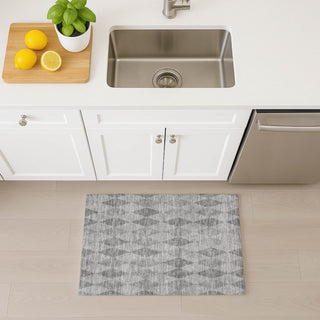 Dalyn The Reserve TR2 Gray Machine Washable Area Rug Scatter Lifestyle Image Feature