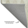 Dalyn The Reserve TR2 Ivory Machine Washable Area Rug Backing Image