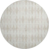 Dalyn The Reserve TR2 Ivory Machine Washable Area Rug Round Main Image