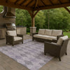 Dalyn The Reserve TR2 Lavender Machine Washable Area Rug Outdoor Lifestyle Image Feature