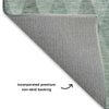 Dalyn The Reserve TR2 Teal Machine Washable Area Rug Backing Image
