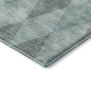 Dalyn The Reserve TR2 Teal Machine Washable Area Rug Corner Image