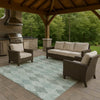 Dalyn The Reserve TR2 Teal Machine Washable Area Rug Outdoor Lifestyle Image Feature