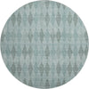 Dalyn The Reserve TR2 Teal Machine Washable Area Rug Round Main Image