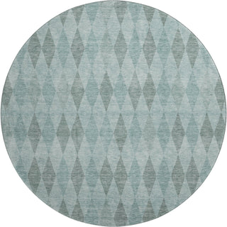 Dalyn The Reserve TR2 Teal Machine Washable Area Rug Round Main Image