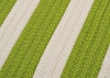 Colonial Mills Stripe It TR29 Bright Lime Area Rug Closeup Image