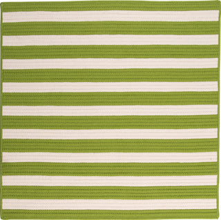 Colonial Mills Stripe It TR29 Bright Lime Area Rug Square MAin Image