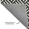 Dalyn The Reserve TR3 Black Machine Washable Area Rug Backing Image