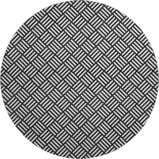 Dalyn The Reserve TR3 Black Machine Washable Area Rug Round Main Image