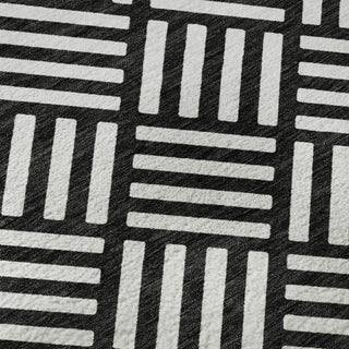 Dalyn The Reserve TR3 Black Machine Washable Area Rug Swatch Image