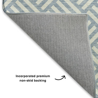 Dalyn The Reserve TR3 Denim Machine Washable Area Rug Backing Image