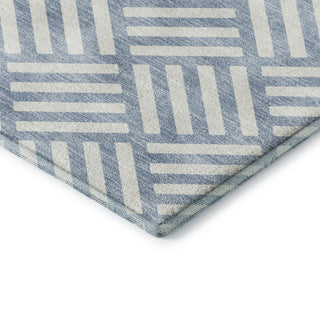 Dalyn The Reserve TR3 Denim Machine Washable Area Rug Corner Image