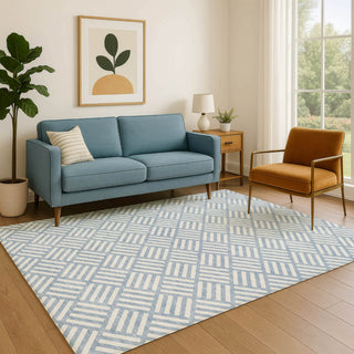 Dalyn The Reserve TR3 Denim Machine Washable Area Rug Lifestyle Image Feature